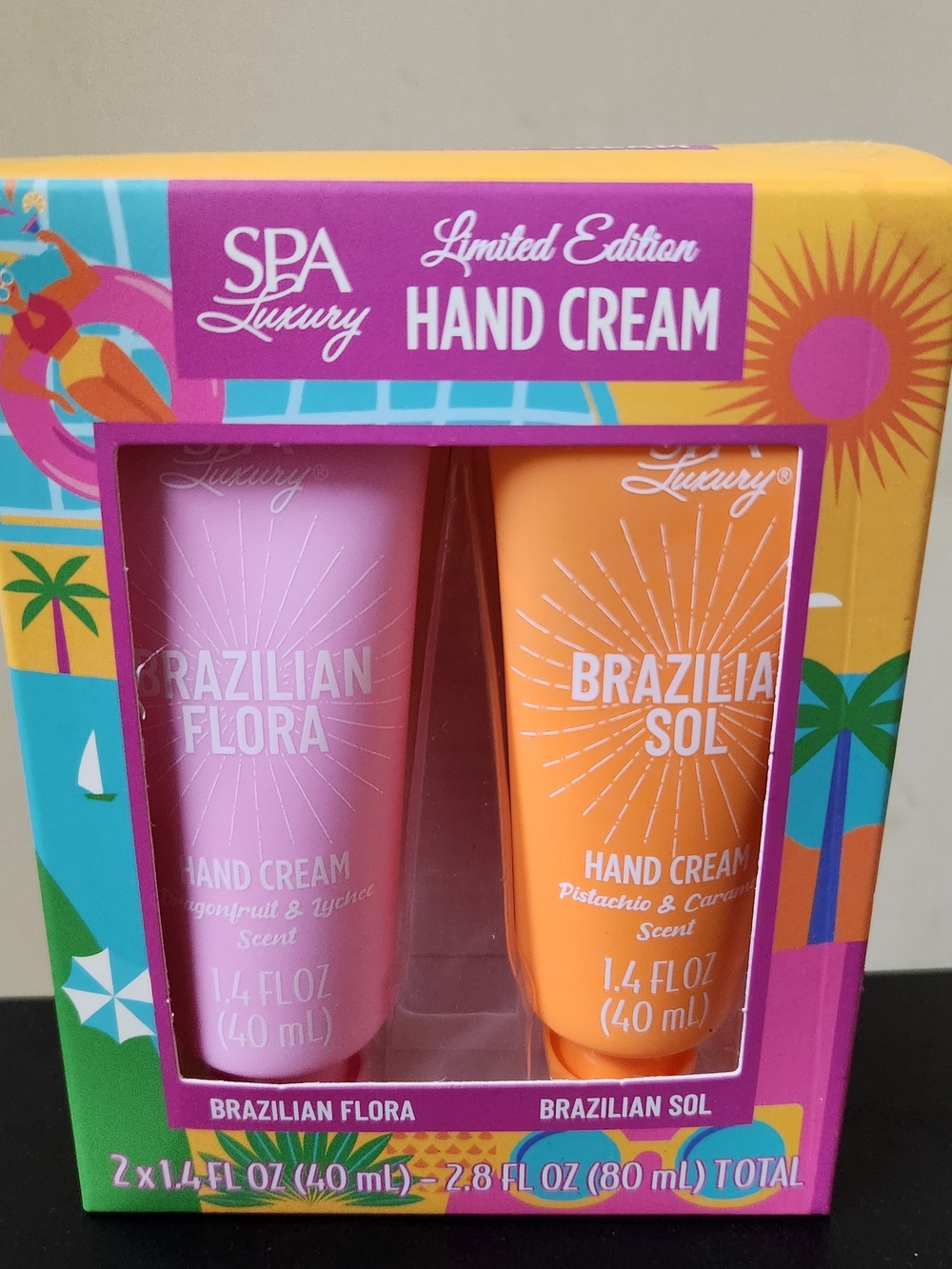 Brazilian Flora & Brazilian Sol Hand Cream Duo - Pink & Orange